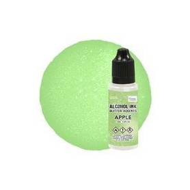 Alcohol Ink Glitter Accents Apple