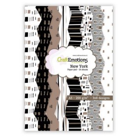 CraftEmotions Paper pad New York - braun TOP ANGEBOT!!!   Solange Vorrat reicht !